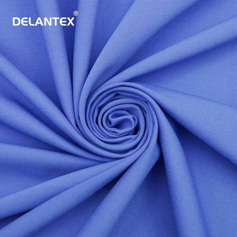 Delantex wholesale trs antimicrobial fabric scrub polyester rayon spandex fabric for nursing scrubs for uniforms  medical scrubs