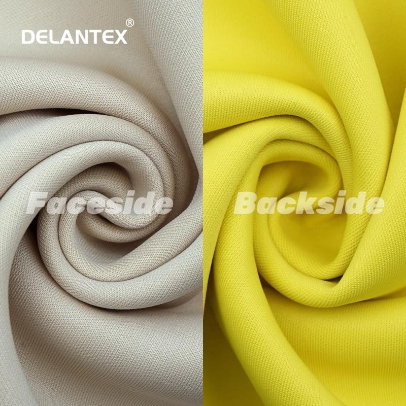 Delantex Heavy bonded fabric print scuba fabric bonded with poly spandex jersey brushed jersey fabric for jacket