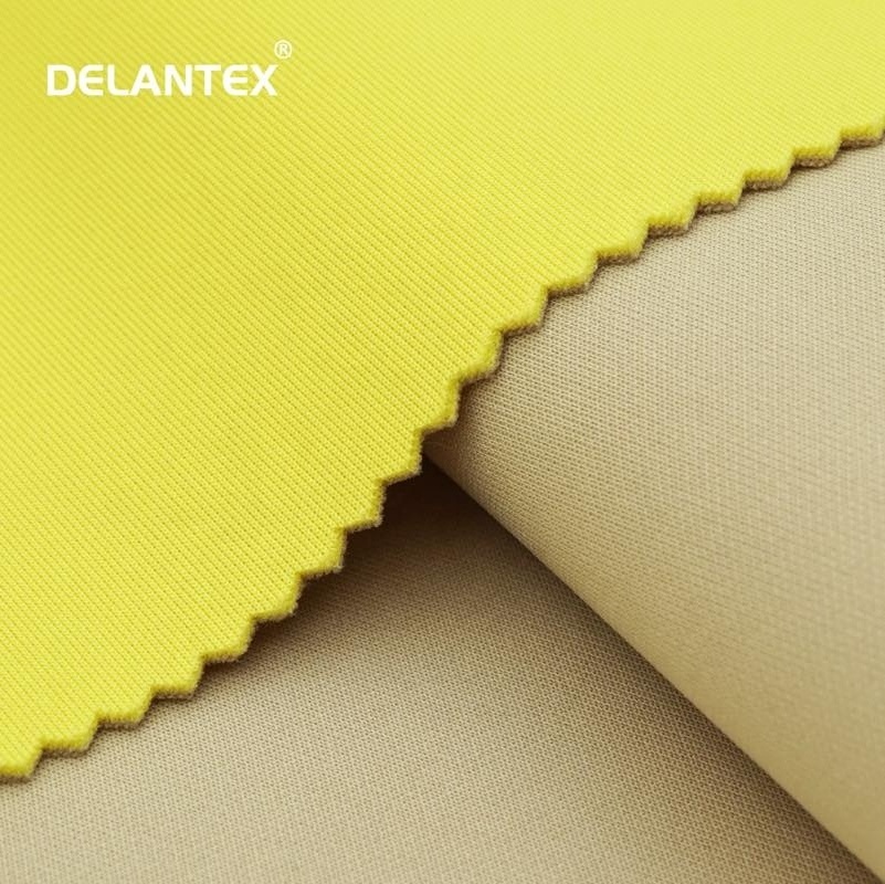 Delantex Heavy bonded fabric print scuba fabric bonded with poly spandex jersey brushed jersey fabric for jacket