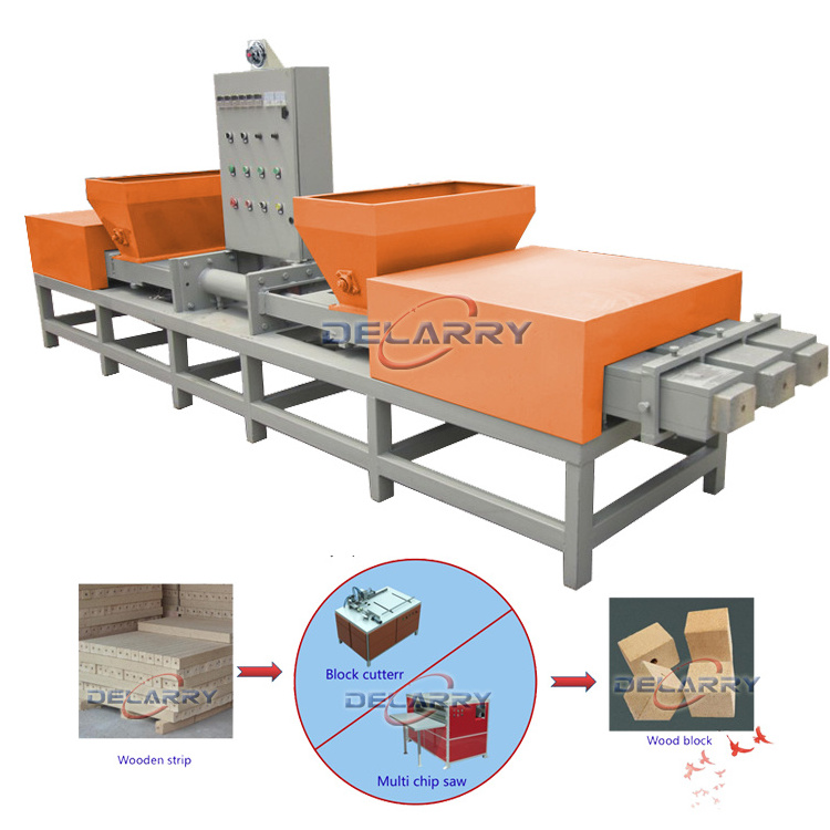 Industrial Wood Pallet Feet Making Machine Wood Shaving Block Compress Machine Round Block Extruder