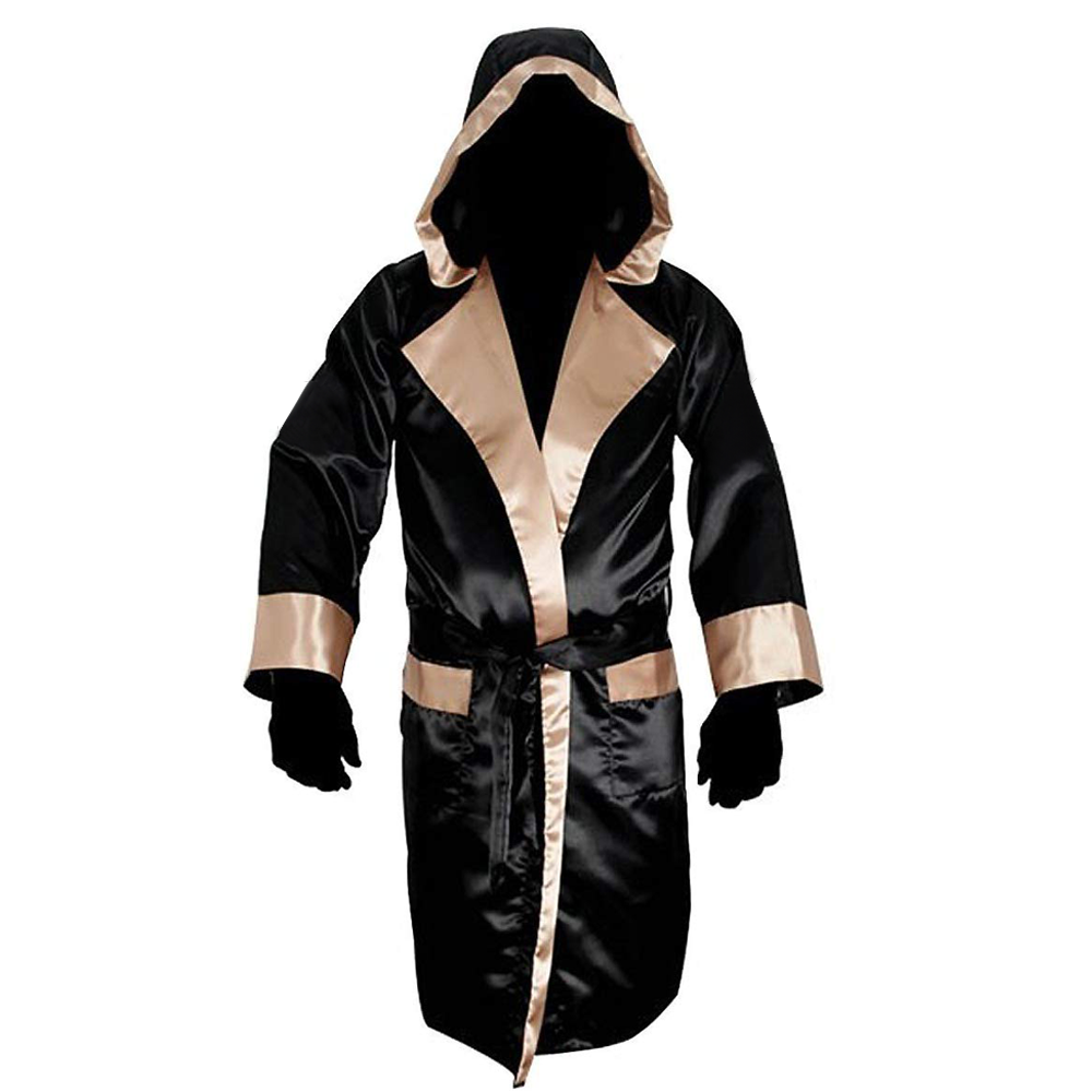 Custom Design Boxing Robe With Hood For Boxing Match  Cheap Price Boxing Robe Gown With Custom Designs