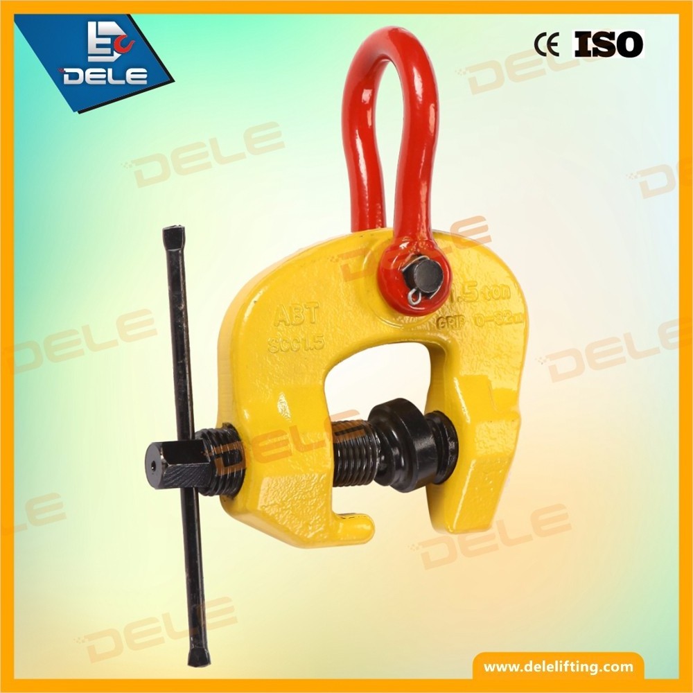 3T Lifting Equipment Tool Part lifting steel metal plates,pipes tube grab  Easy Twist Screw Cam Clamp