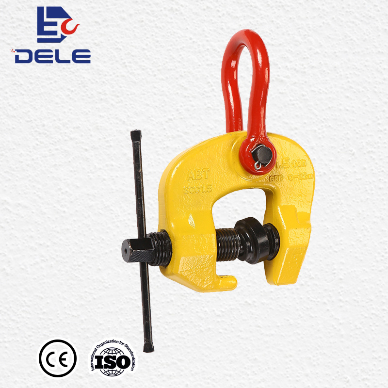 6T construrction beam clamp lifting steel metal plates,lifting beam clamp  Easy Twist Screw Cam Clamp