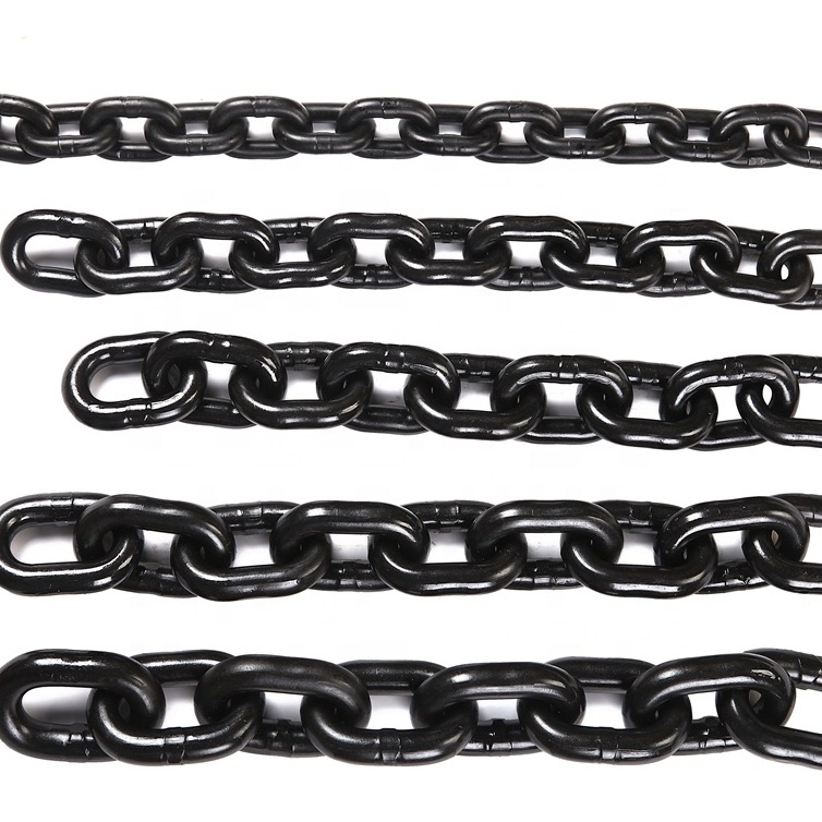 Iron Chain Calibrated Lifting Chain Heavy Duty  G80 Chain 6.3mm*19mm