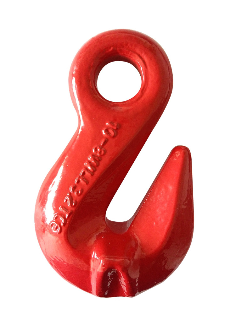 g80 eye self-locking safety hook safety chain hooks crane lifting hook