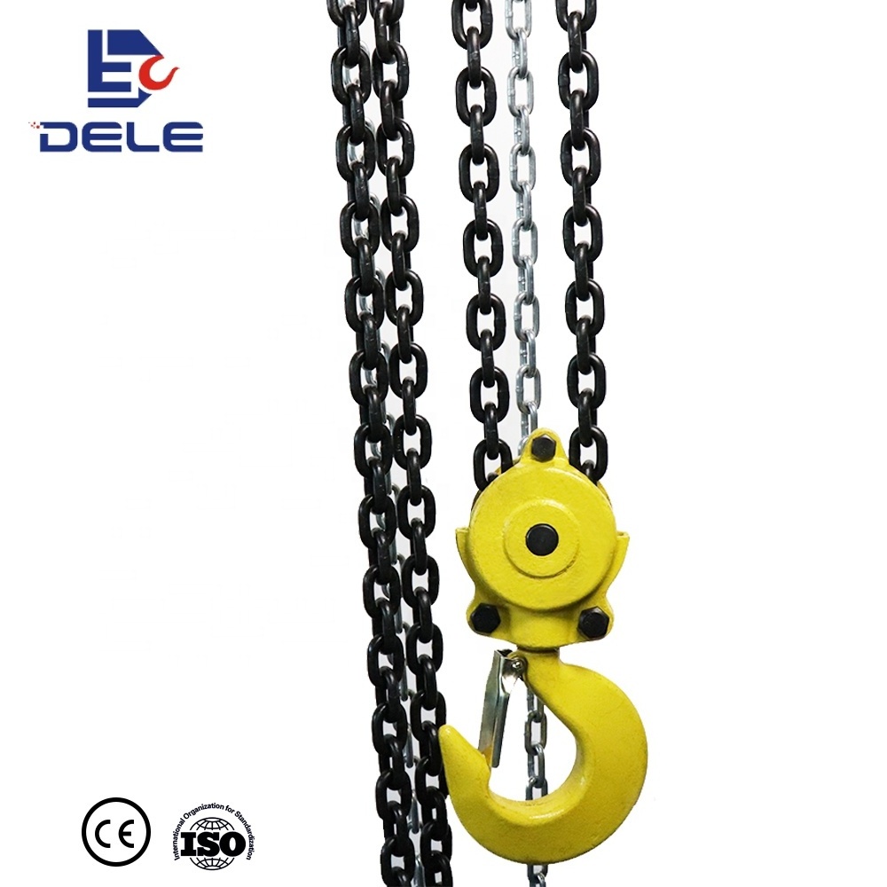 Popular OEM Construction Top Quality 2 Ton Hoists Machinery G80 Manual Chain Hoist Concrete Lifting Hoist Factory Price