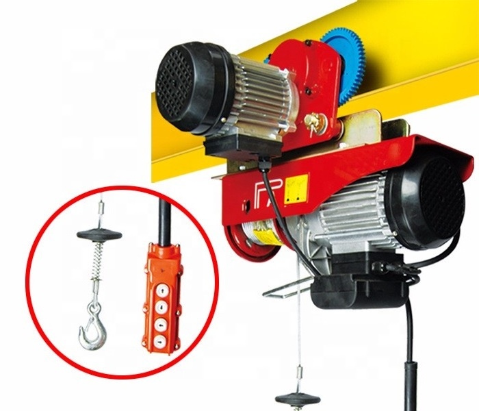 Wholesales PA Mini  220V Electric Hoist Remote Control Winch Overhead Crane Lift Wire Stage Electric Chain Hoists