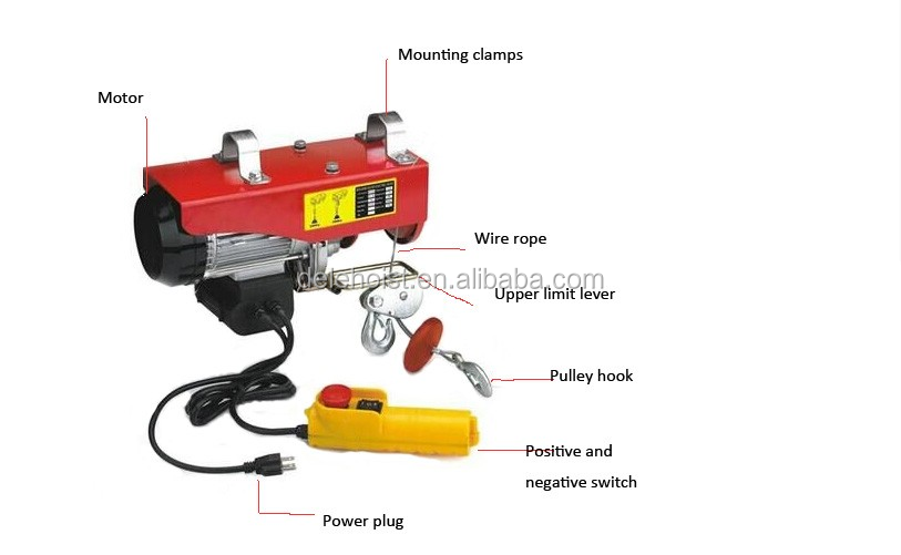 PA Hoist a frame  Mini Electric Hoist With Wireless Remote small pulley hoists