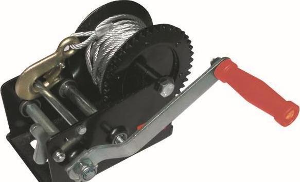 1800LBS portable self locking hand winch with wire rope and manual hand winch and mini hand winch