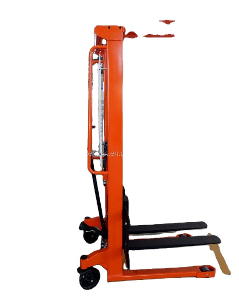 top sales Self  hand forklift Loading Pallet Stacker DPC manual Hydraulic Stacker Forklift 5ton lifting equipment