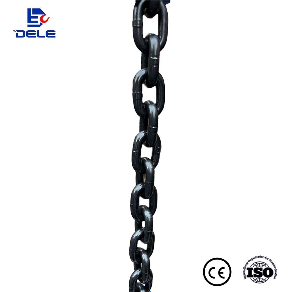 Iron Chain Calibrated Lifting Chain Heavy Duty  G80 Chain 6.3mm*19mm