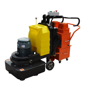 Dust free walk behind concrete grinder concrete marble terrazzo floor grinding machine polishing with vacuum