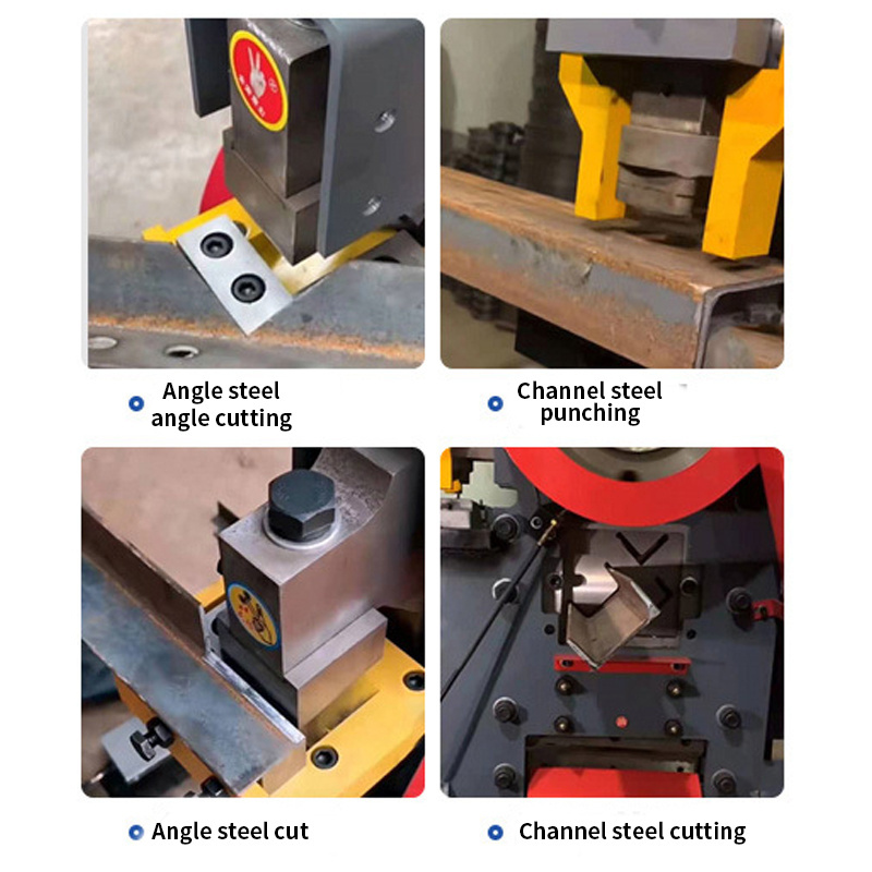 Multifunctional all-in-one machine Metal Sheet Angle iron and Angle channel punching and shearing cutting ironworker machine