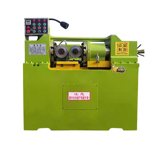 Hot promotion High Speed Hydraulic automatic steel rod rebar thread rolling machine/screw bolt making machine