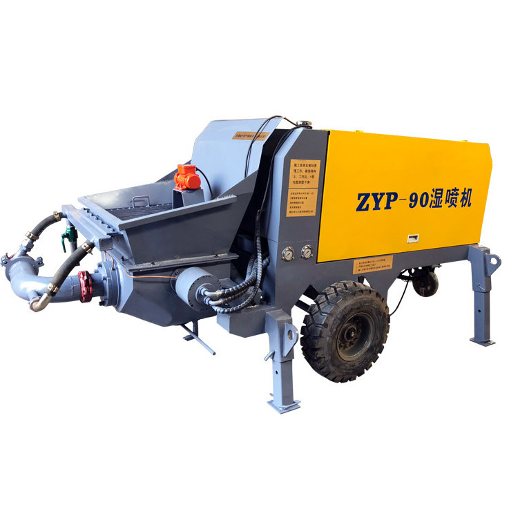 Wet Shotcrete machine/ Concrete Wet spraying plastering machine for sale Concrete Cement Trailer