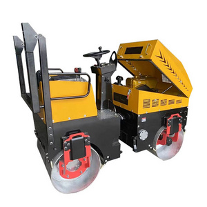 Factory Outlet Hydraulic Gasoline Engine Hand Held  8 Ton Road Roller Price Mini Road Roller Compactor Walk Behind Road Roller