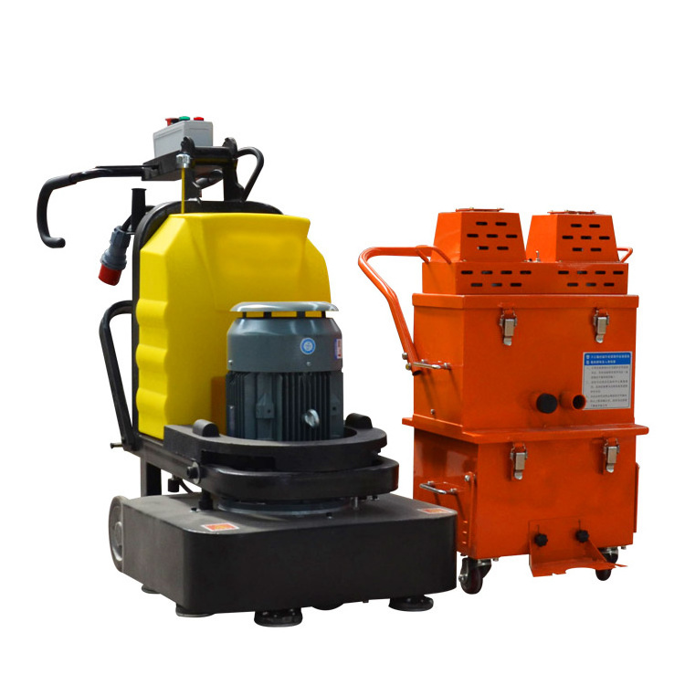 Dust free walk behind concrete grinder concrete marble terrazzo floor grinding machine polishing with vacuum