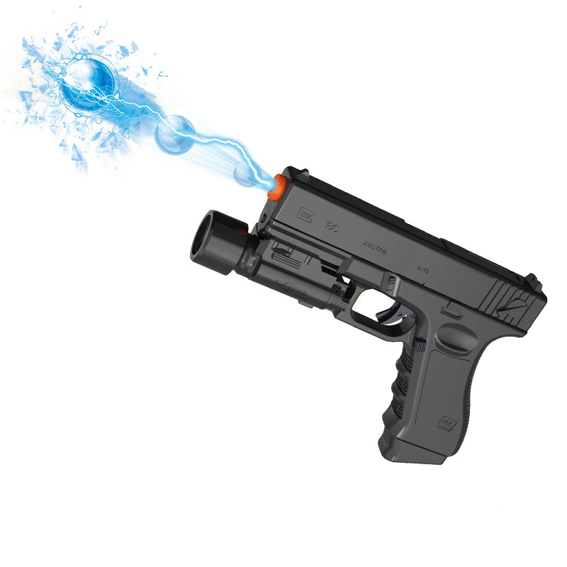 2022 New Toys Gun Customized LOGO BB Splatter Ball Gun Toy black Water Beads Electric Gel toy pistol gun