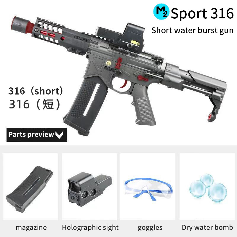 Hot Sell PTS nylon magazines Power Soft Bullet Shooting Toy Guns long burst gun for men