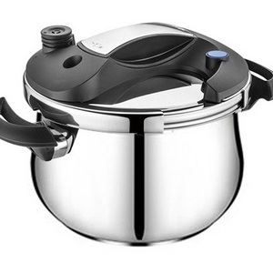 Luxury home use 100kpa stainless steel 7L clamp lock pressure cooker made in China