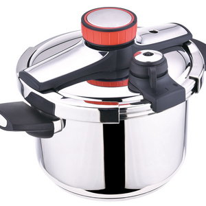 Luxury home use stainless steel 5-7 litre compound bottom clamp lock pressure cooker