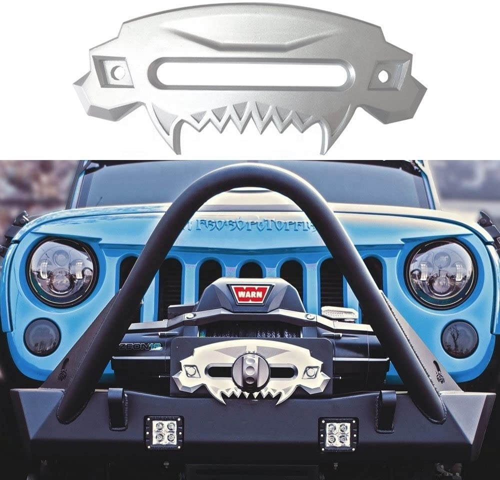 Universal Beast Front Bumper Aluminum 4x4 Hawse Fairlead Synthetic Winch