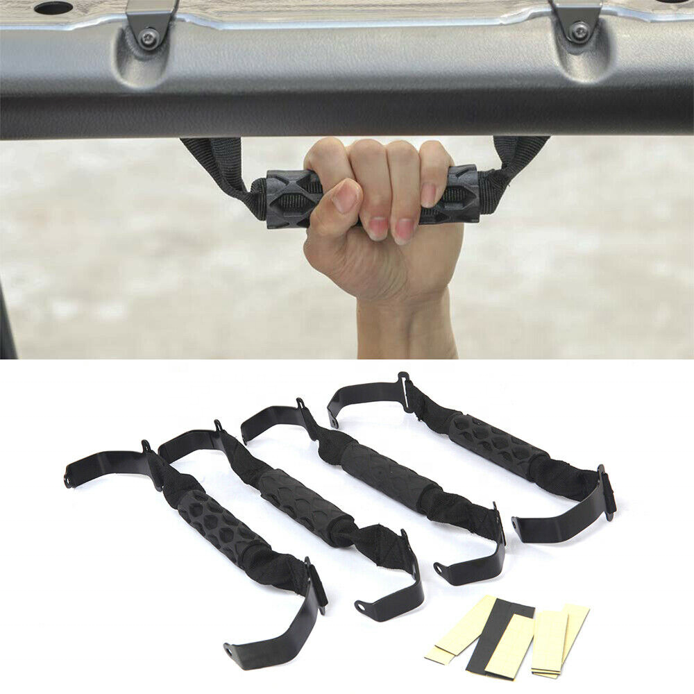 Roof Top Roll Bar Grab Handles Grip for 2018-2022 Jeep Wrangler JL Gladiator JT