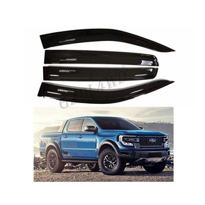 For Ranger 2022 Truck Side Window Deflector Rain Guards