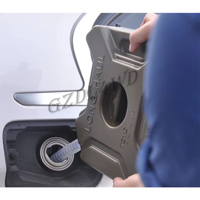 6L Jerry Can Black Fuel Tank Can Car Motorcycle Spare Petrol Oil Tank Backup Jerrycan Gas Can With Lock Key Oil Pipe