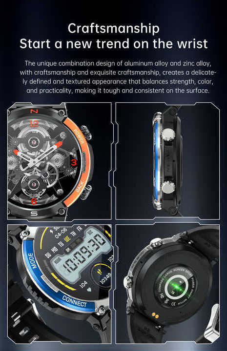 X11 new style waterproof compass smart watch for Full screen smart electronics high quality watch