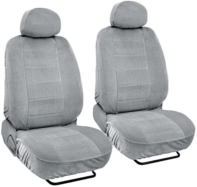 Custom Universal Turkey Velvet Car Chair Seat Cover With 2 Headrests Cover