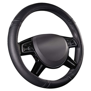 Leather Breathable Car Steering Wheel Cover Factory Custom High Quality Pvc Forro Para Volante Universal De Silicon 10 Sets JM