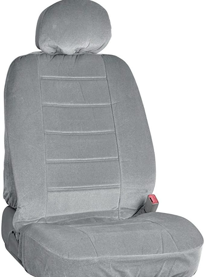 Custom Universal Turkey Velvet Car Chair Seat Cover With 2 Headrests Cover