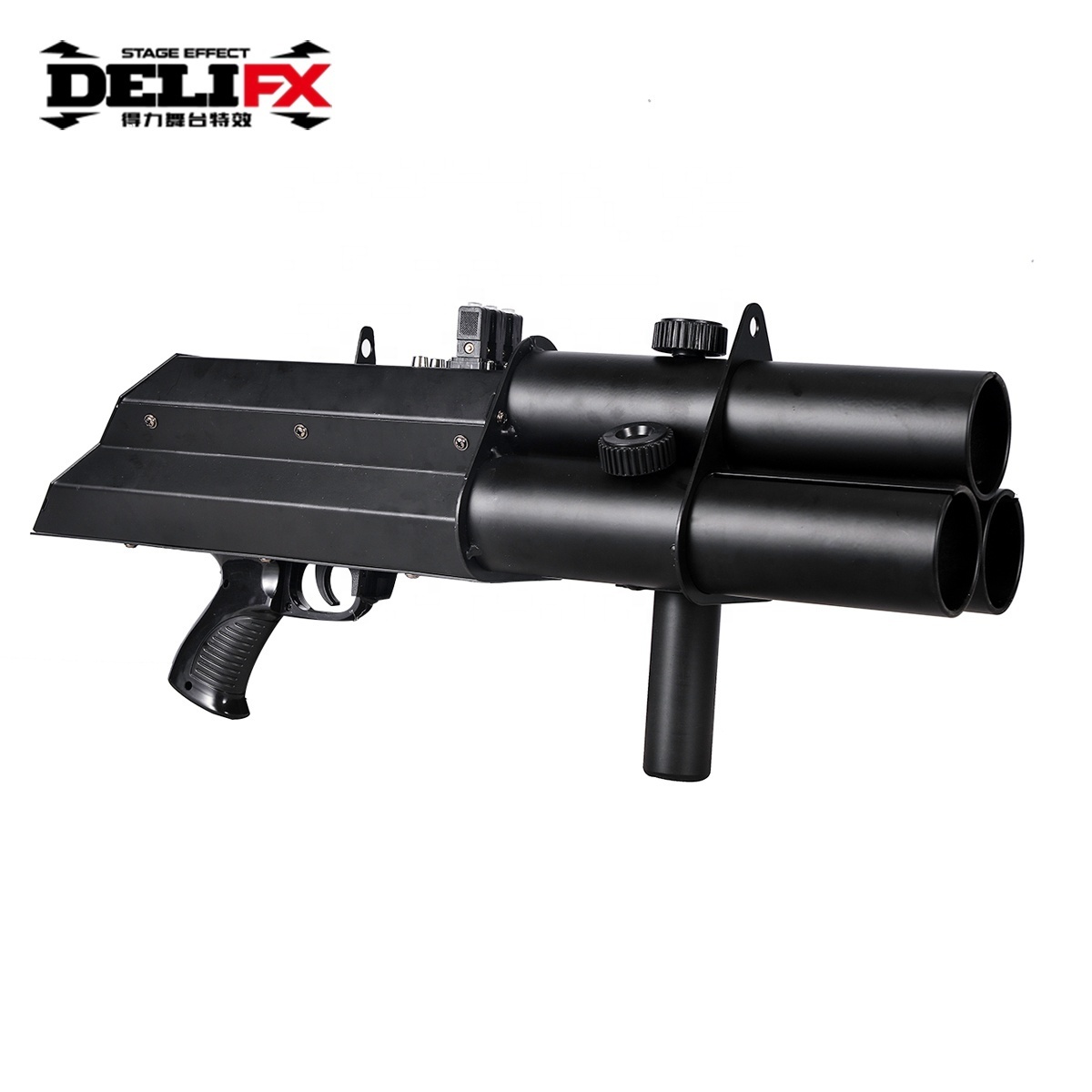 DELIFX Hot Sale Stage Equipment Electric Confetti Launcher Confetti cannon gun with 3 heads for stage effect wedding performance