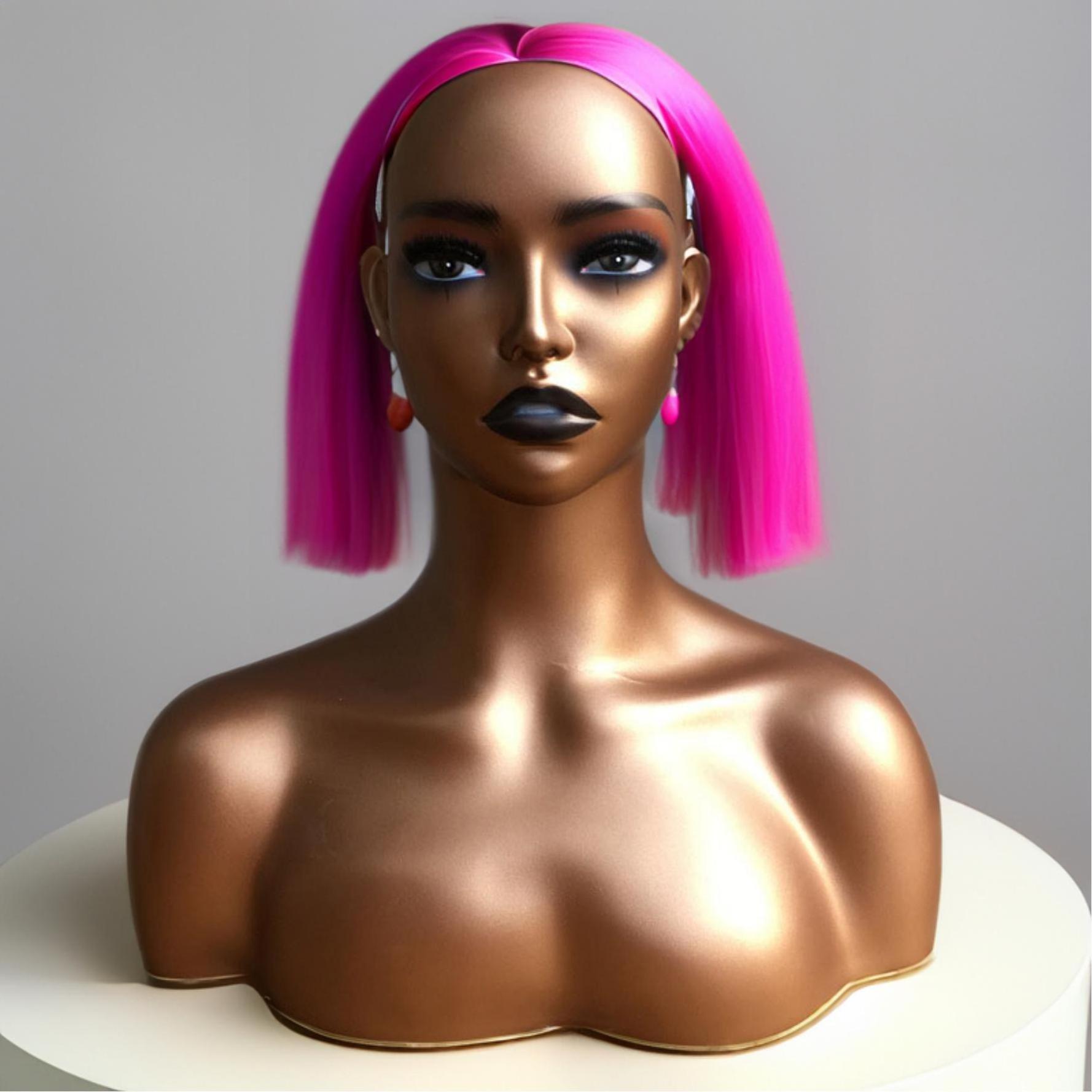 Wholesale Customize Makeup Dummy Wig Mannequin With shoulder Mannequin For Wig Display Mannequin Heads For Hair Exhibition