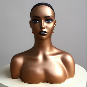 Wholesale Customize Makeup Dummy Wig Mannequin With shoulder Mannequin For Wig Display Mannequin Heads For Hair Exhibition