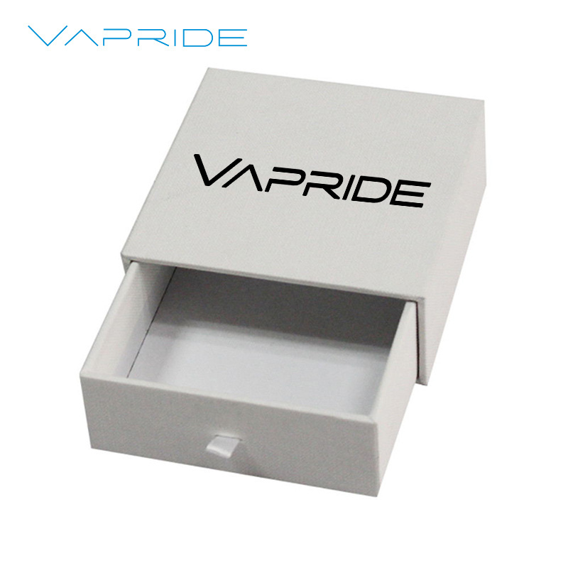 VAPRIDE Wholesale Luxury Childproof Press Button Box Drawer Child Resistant Packaging Empty Slide Cartridge Box