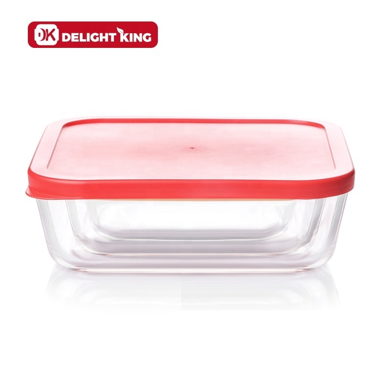 Square pans glass baking tray with lid big capacity high borosilicate glass baking dish with lid