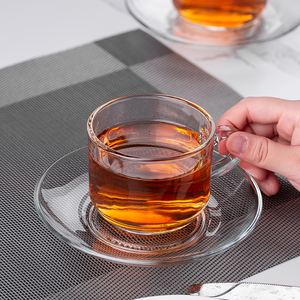 High Quality DELI 7.1oz 210ml Mini Heat Resistant Glassware Box Portable Hot Luxury Coffee Cup