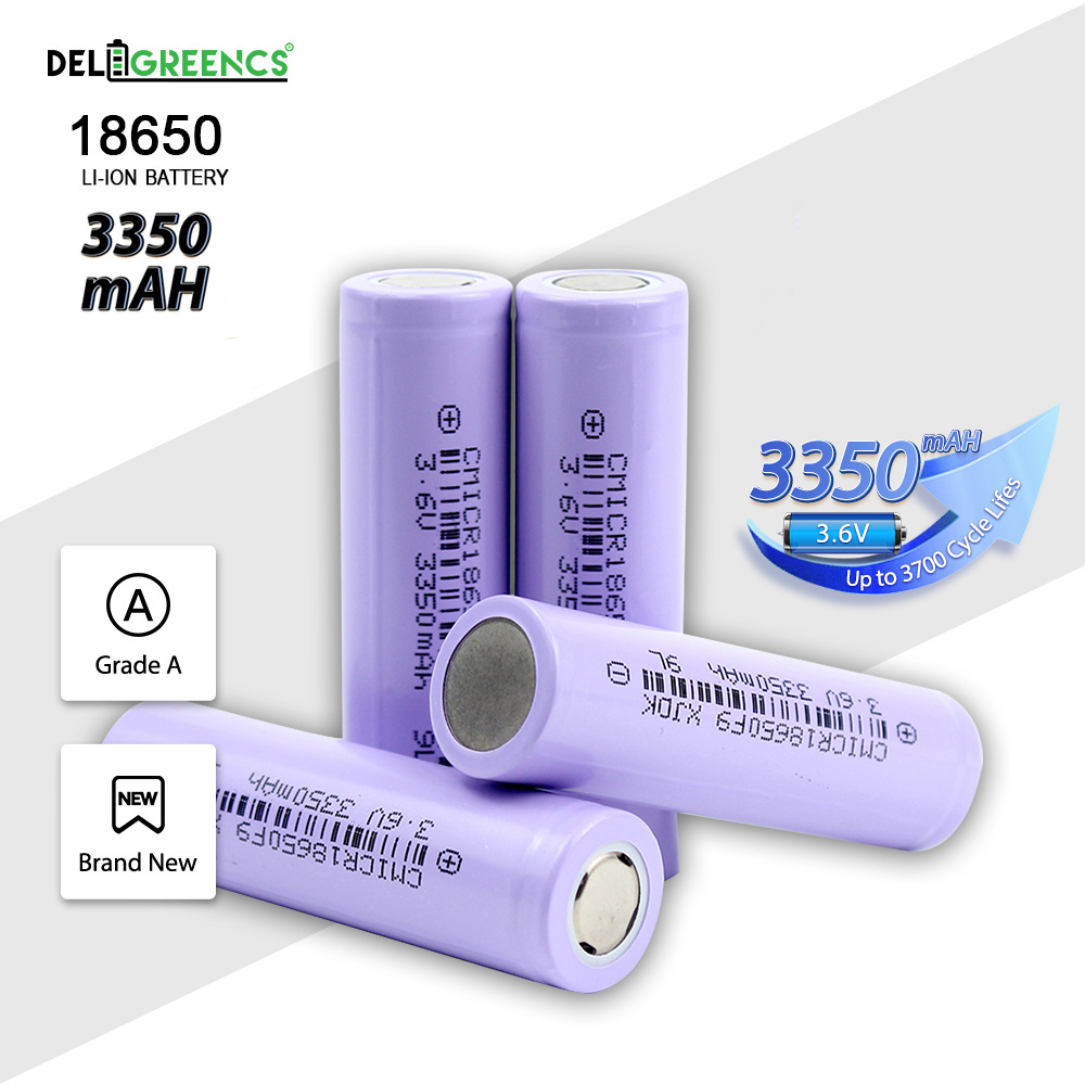 Authentic Battery Cells 3350mAh 18650 Li Ion Rechargeable Battery 3.6V 18650 lithium battery for POS System cash register