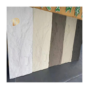 Reasonable Price Carbon Rock Plate Wall Board PU Stone Panel For Bedroom