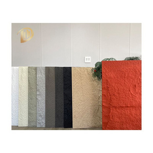 Carbon Rock Plate Wall Board 1200*600*20mm PU Stone Panel For Indoor