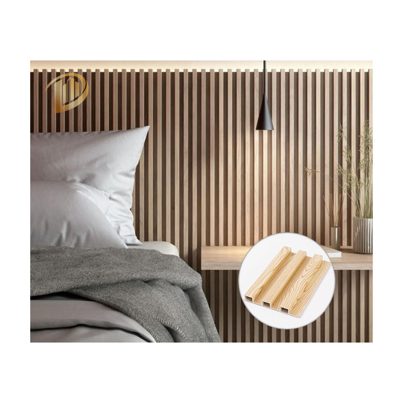 Wooden Grain PVC Wpc Wall Panels Wallpaper/Wall Panels Decorative Flute Interior Wall Panels Boards Designs for Decoration