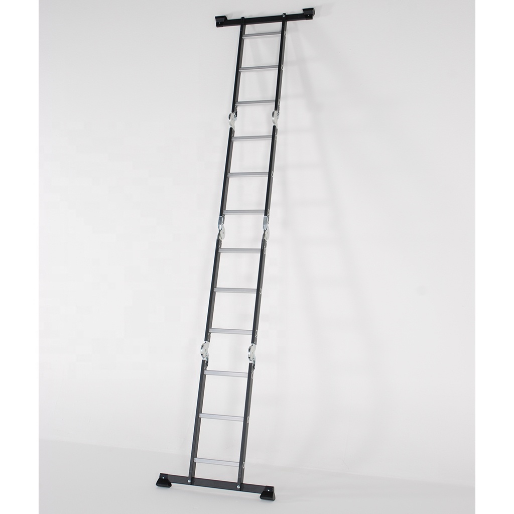 Deliladder aluminium folding ladder step foldable with hinge 4X3 4X4 4X5 4X6