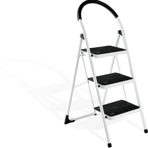 hot sale 3 leg steel step ladder, step portable steps with handrail