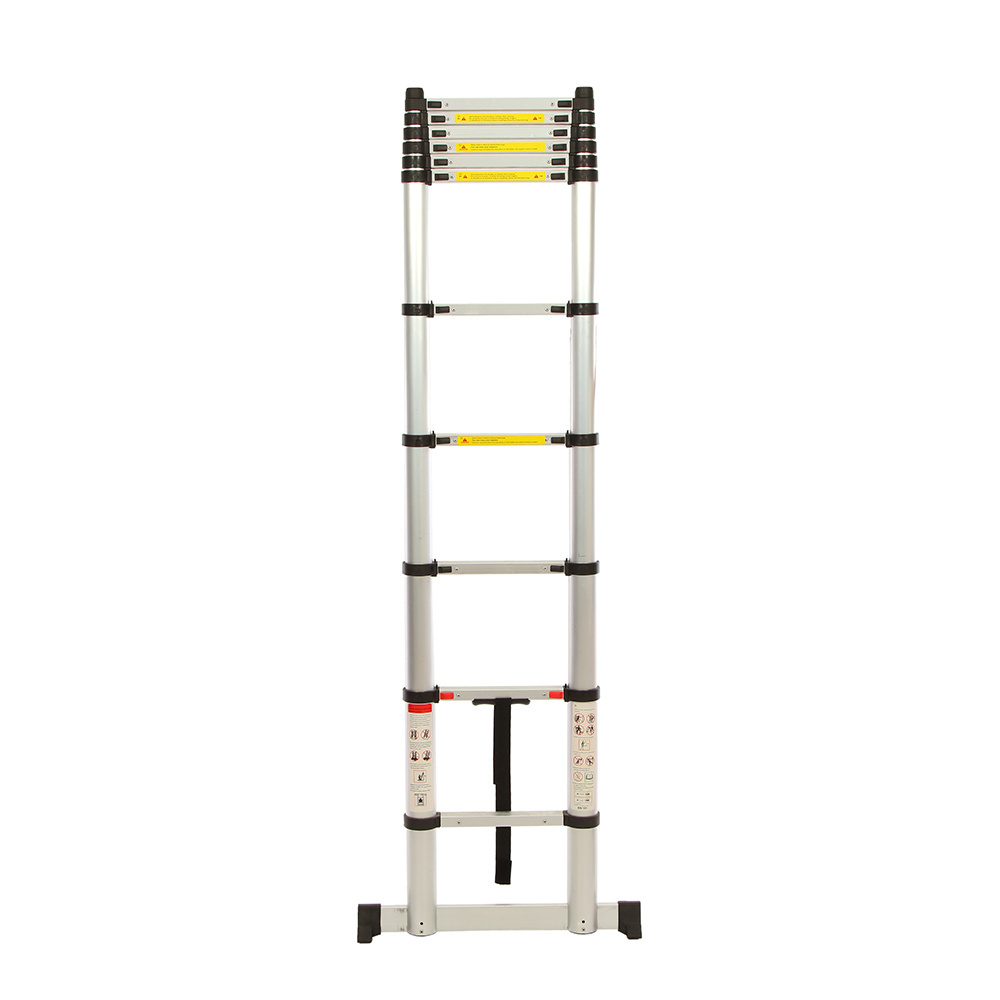 Deliladder blue plastic step by step telescopic ladder