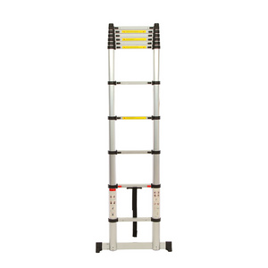 Deliladder blue plastic step by step telescopic ladder