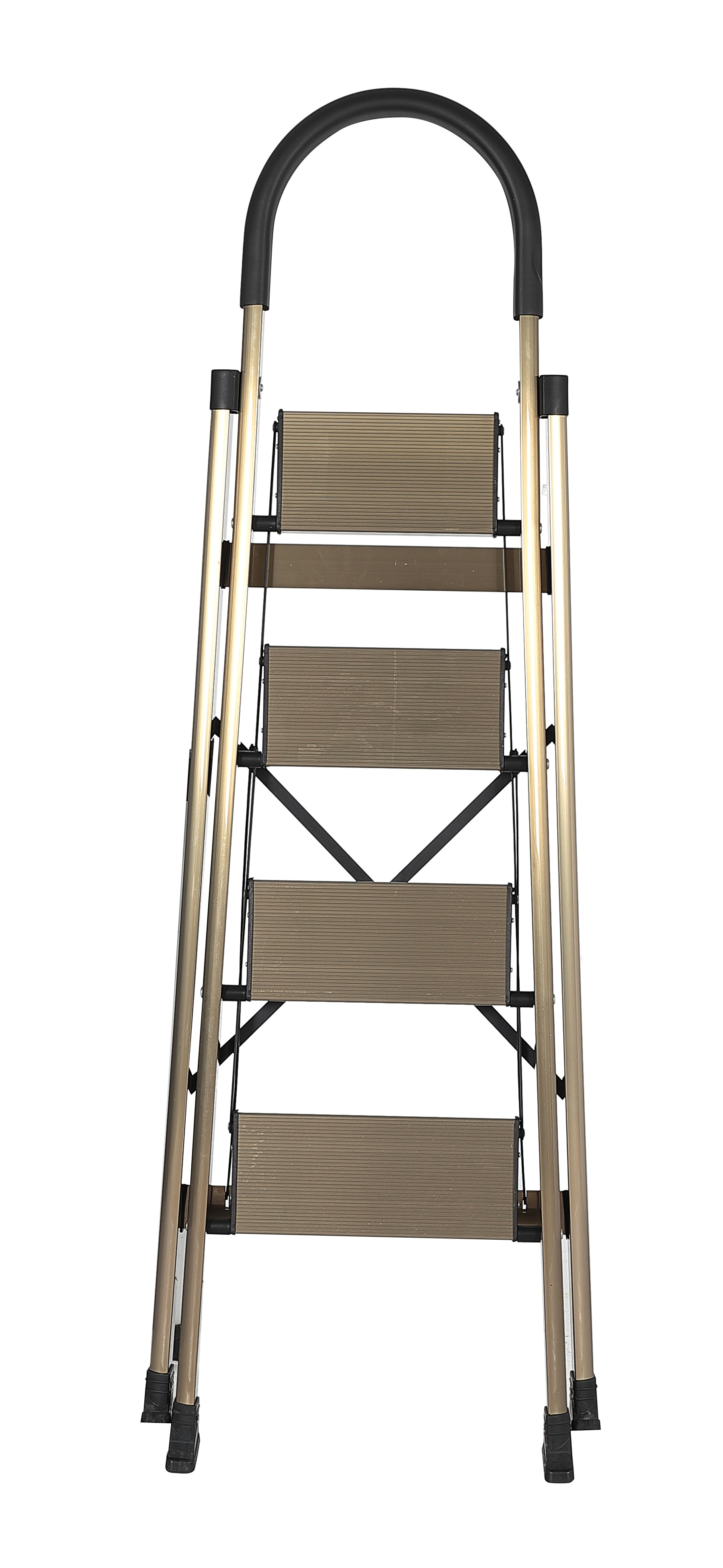 Aluminum lightweight  5 Step Ladder Folding Step Stool with Convenient Handgrip Stepladders with Anti-Slip Wide Pedal