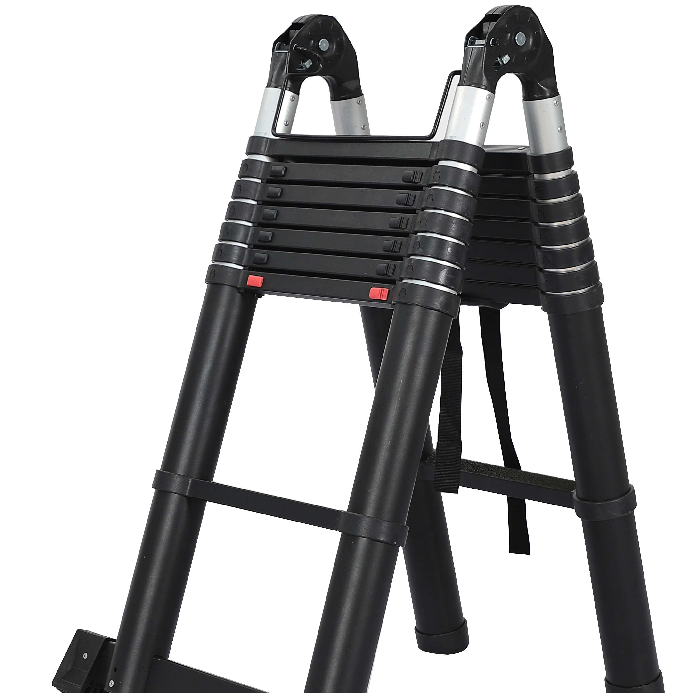 Deliladder 5.0M aluminium double multifunction telescopic ladder  EN131 CE