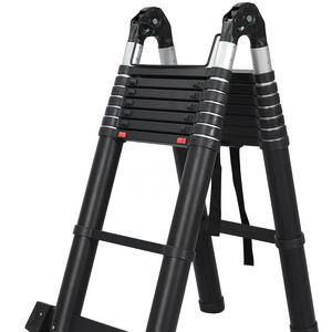 Deliladder 5.0M aluminium double multifunction telescopic ladder  EN131 CE